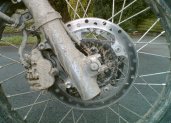 Muddy Front Wheel. 